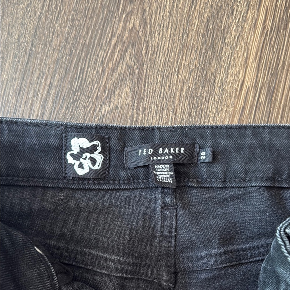 Ted Baker London Black Skinny Jeans Sleek Fit - Picture 2 of 3